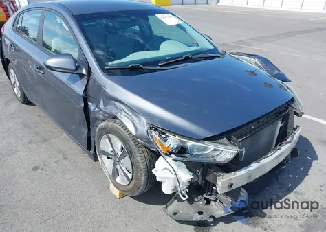 2019 Hyundai Ioniq Hybrid Blue from USA, damaged, VIN KMHC65LC1KU145022